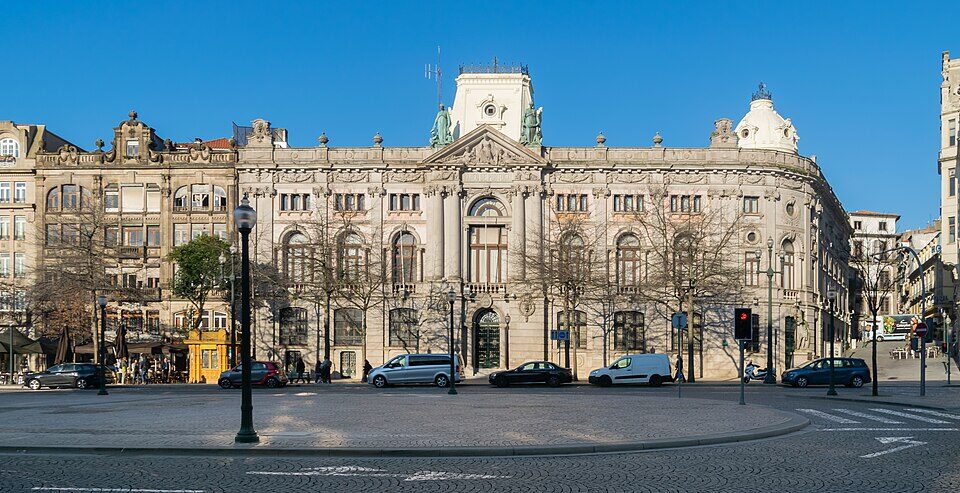 Banco de Portugal building in Porto